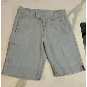 The North Face Chino Shorts Women's Size 10 Gray Longer Length Bermuda Style